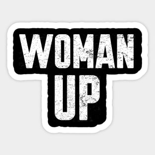 Woman Up Feminist Sticker